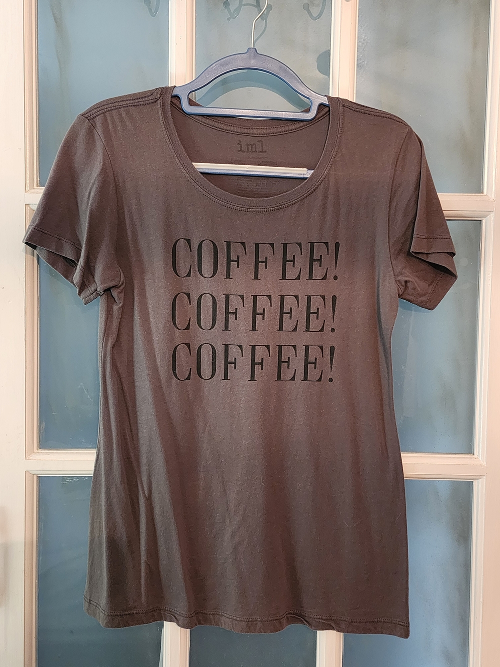 COFFEE! Graphic Tee - Brown Women’s Top